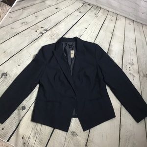 NWT Ann Taylor size 16 navy linen jacket
